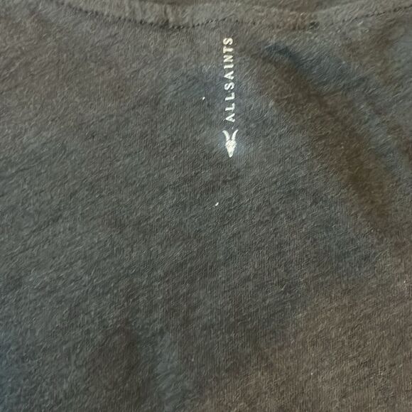 NWT AllSaints Anna Cuff Sleeve Cotton T-Shirt size 6 - Picture 5 of 6